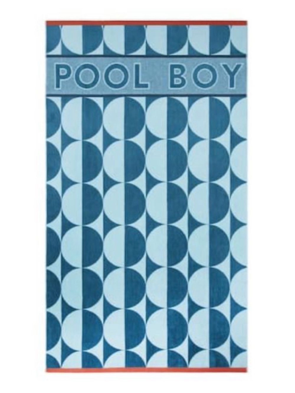 Jonathan Alder POOL BOY Geometric Blue Beach Towel